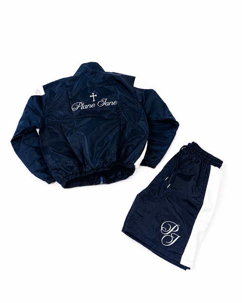 Plane Jane Signature Short Set - Navy
