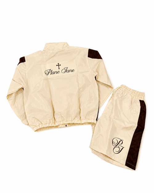 Plane Jane Signature Short Set - Beige