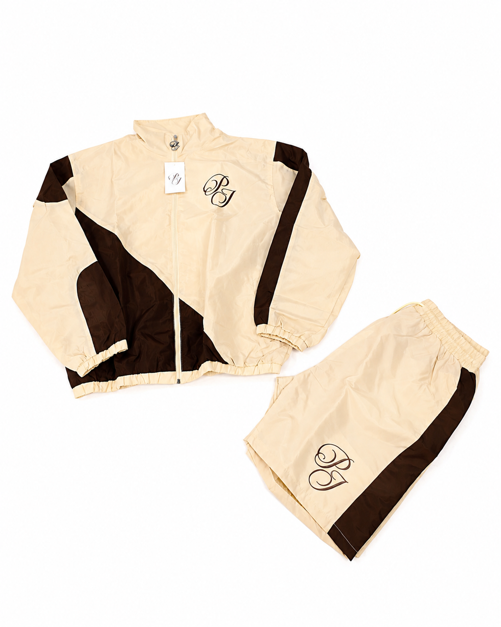 Plane Jane Signature Short Set - Beige