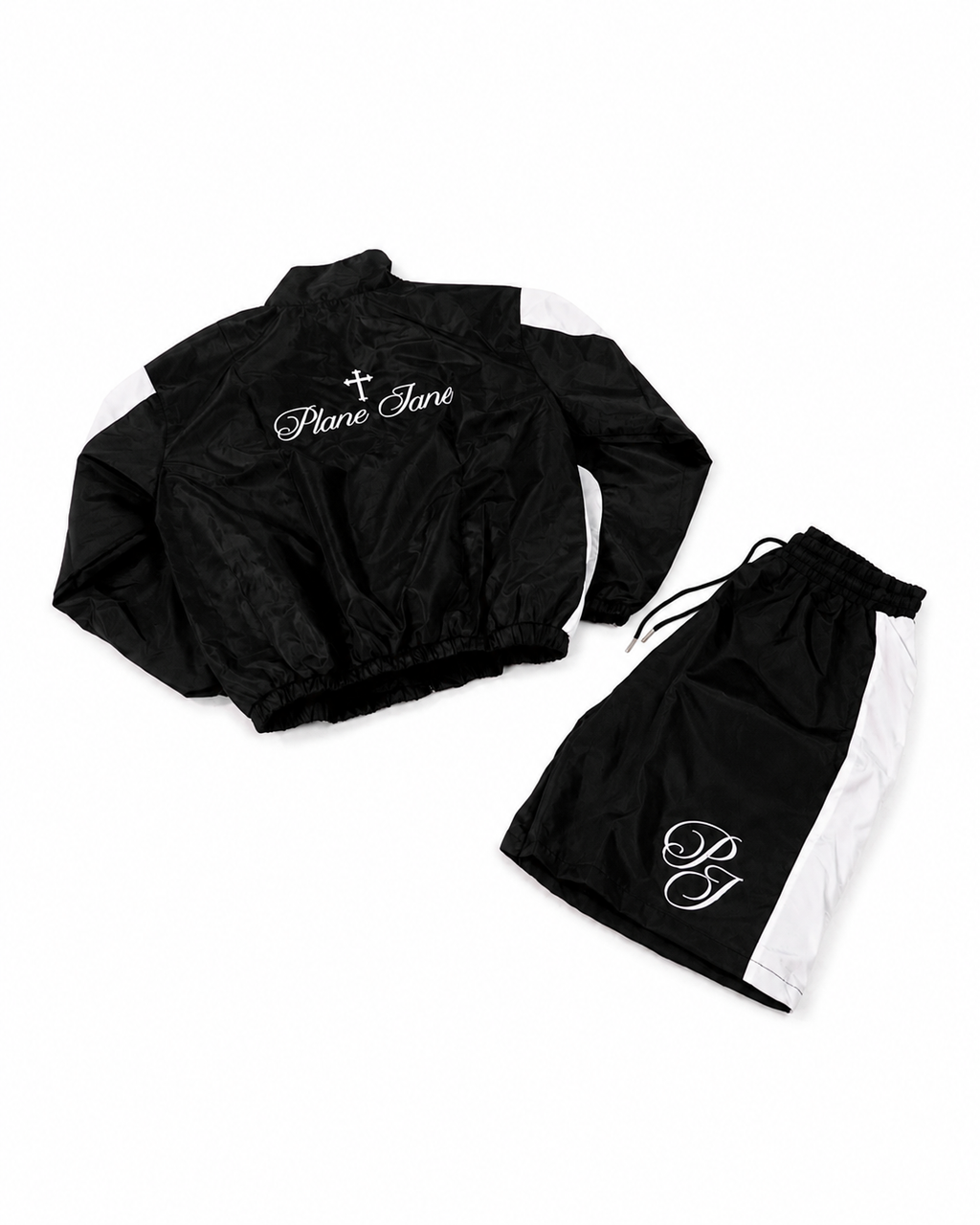 Plane Jane Signature Short Set - Black